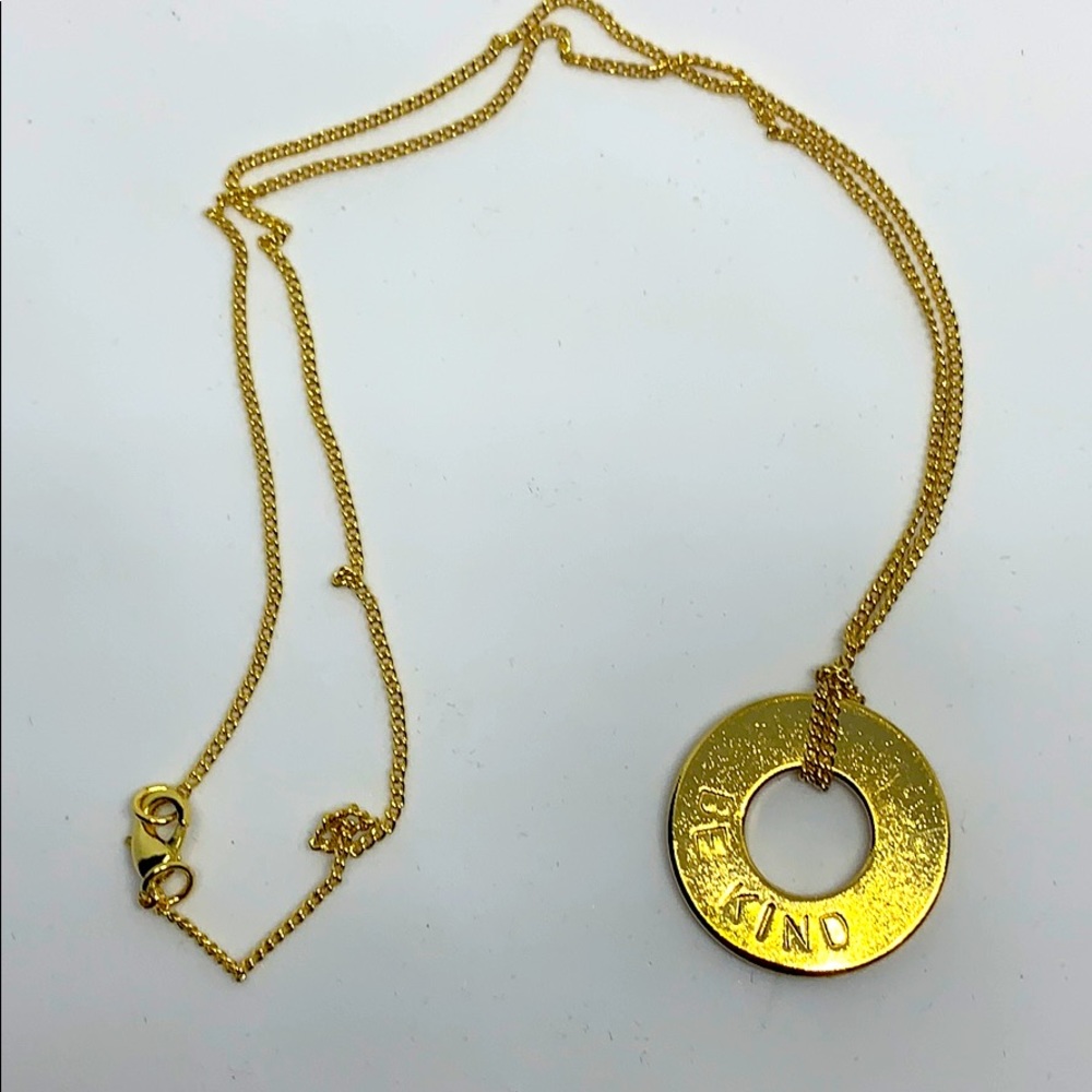 BE KIND hammered necklace 20”